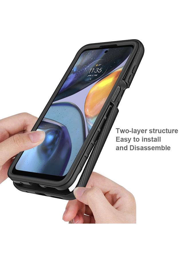 erorex Case For Motorola Moto G22 / E32 Starry Sky Full Body Hybrid Shockproof Phone Case - Image 4