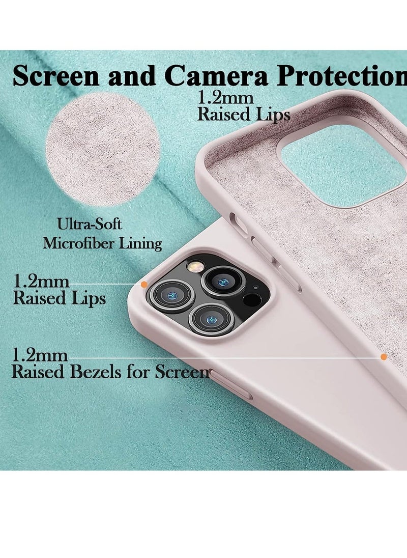 Raxoom Silicone Case for iPhone 14 Pro, Compatible with iPhone 14 Pro Liquid Silicone Gel Rubber Slim Shockproof Protective Phone Case with Soft Anti-Scratch Microfiber Lining - Image 3