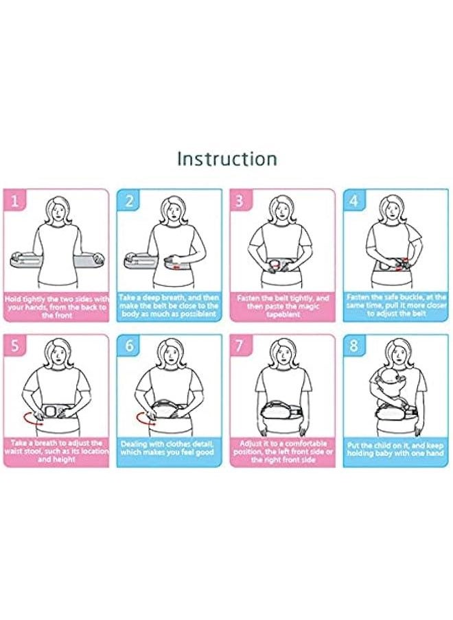 Gonice Baby Hip Seat Carrier Adjustable Lightweight Toddler Waist Stool Seat Carrier  - Image 4