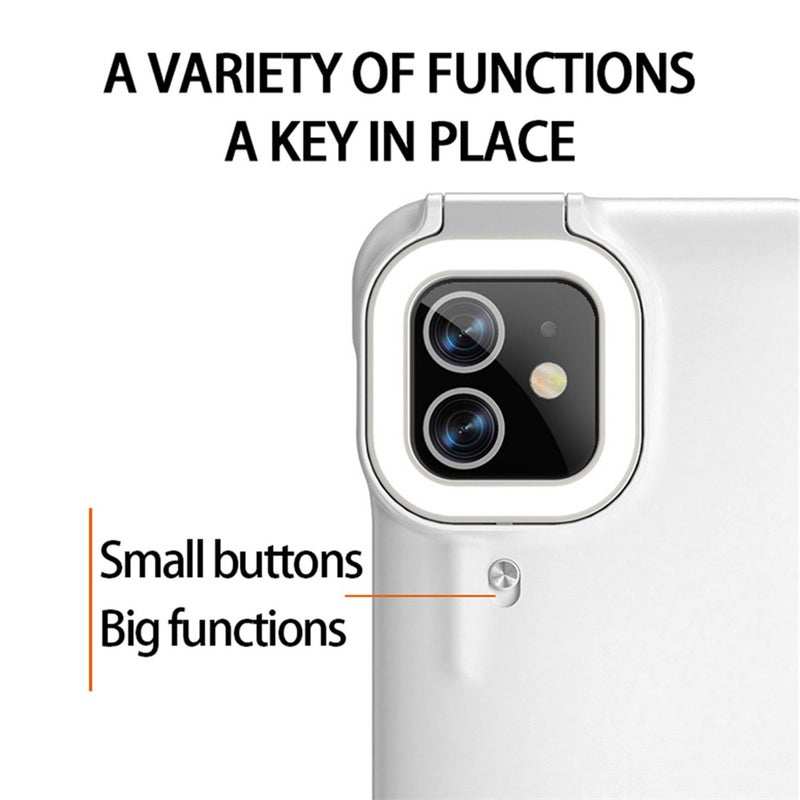 Generic (Unbranded) Ring Flash Fill Light Phone Case Live Selfie Flashlight Shockproof Back Cover For iPhone 12/12 Pro - Image 2