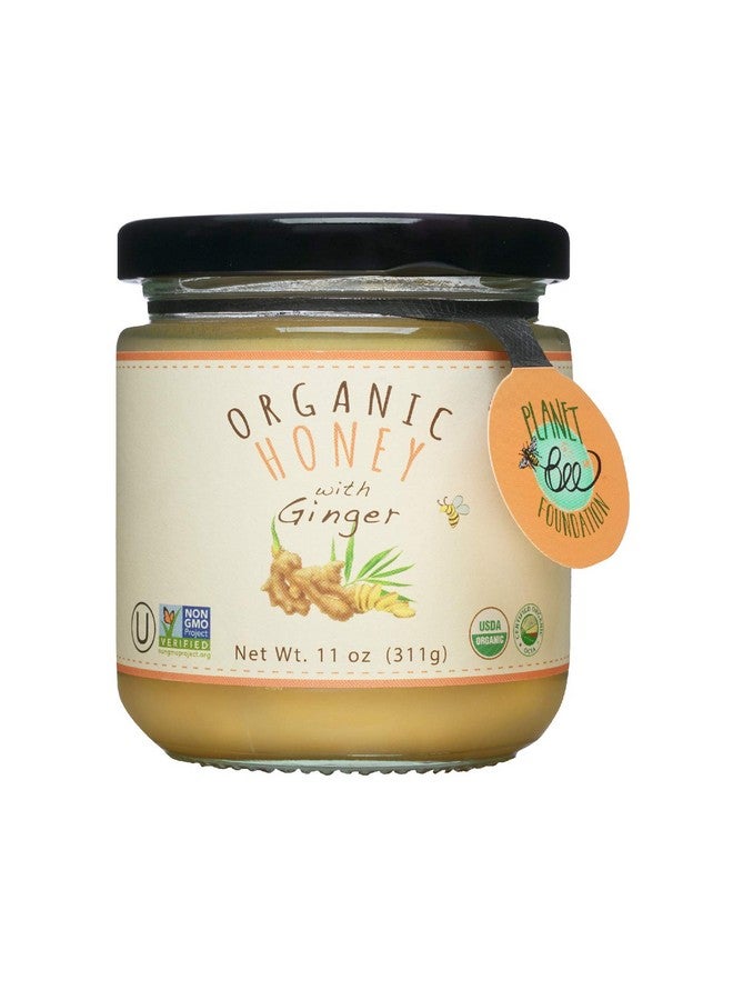 جرين بو عسل الزنجبيل العضوي من جرينبو - عسل الزنجبيل العضوي المعتمد من وزارة الزراعة الأمريكية بنسبة 100%، خالٍ من الكائنات المعدلة وراثيًا، وخالي من الجلوتين - عسل الزنجبيل العضوي من الأطعمة الكاملة - 11 أونصة (311 جرامًا) - Image 1