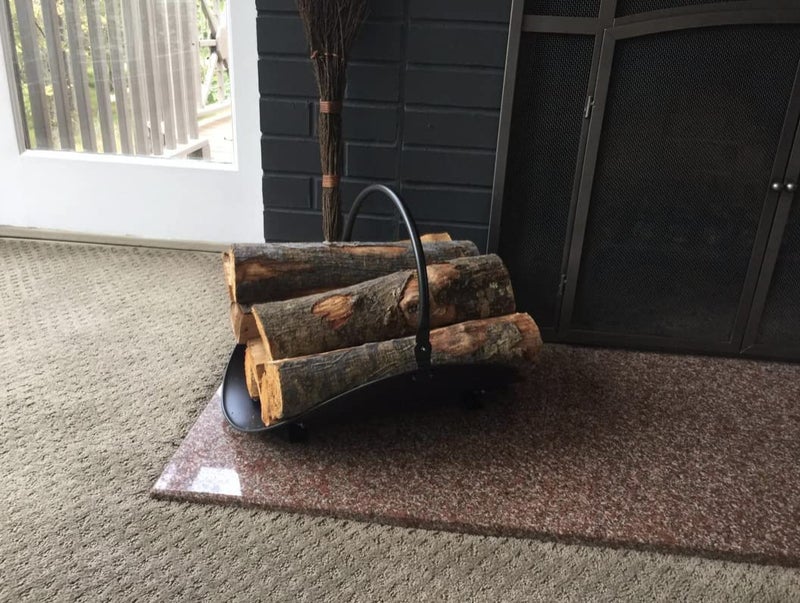 Rocky Mountain Radar حامل حطب داخلي من روكي ماونتن جودز بتشطيب زخرفي معدني لحامل الحطب المدفأة بحجم مثالي للاستخدام الداخلي مفتاح التجميع متضمن لمنزل حديث أو كلاسيكي - Image 3