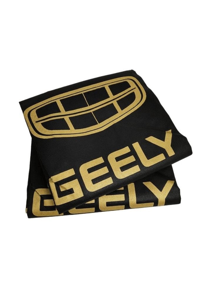 GEELY  Dust Dirt Protection Car Seat Covers 2Pcs Set,Black & Gold Waterproof Protection,Universal Car Seat Cover - Image 1