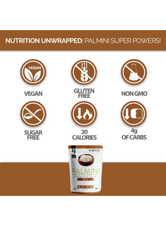 PALMINI Rice | Low-Carb, Low-Calorie Hearts of Palm Rice | Keto, Gluten Free, Vegan, Non-GMO, Healthy | As seen on Shark Tank | (12 Ounces Pouches - Pack of 1) - Image 4