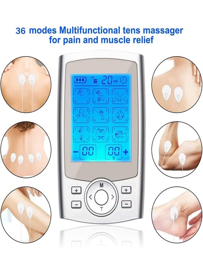 keke 36-Mode Rechargeable Pulse Therapy Massager TENS EMS Muscle Stimulator - Image 3