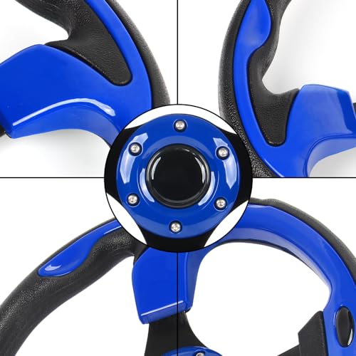 YEHICY Universal Club Car DS and Precedent Steering Wheel with Black Aluminum Frame Golf Cart Steering Wheel Fit for EZGO RXV & TXT, Yamaha… - Image 5