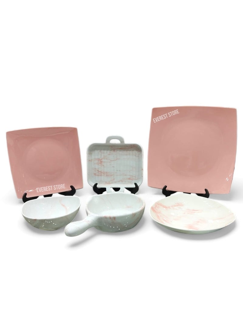 Fathy Mahmoud Porcelain dinner set dishes , bowls and pans 26 piece Fathy Mahmoud - LOTUS  - Image 1