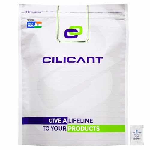 CILICAnT 5 Gram 200 Pcs Premium Silica Gel White Packets Desiccant Dehumidifiers, Silica Gel Packs for Moisture Absorption (5 Gram X 200 Pcs = 1 Kg) - Image 1