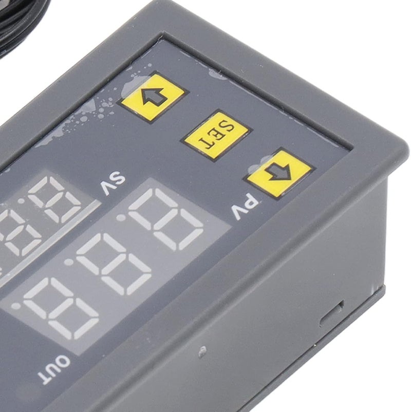 وحدة ترموستات رقمية 110-220 فولت، وحدة تحكم في درجة الحرارة بغلاف من مادة ABS مع ��اشة عرض LED، مفتاح تحكم صغير في درجة الحرارة للثلاجة والمجمد - Image 2