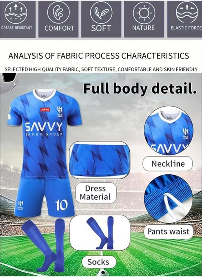 Football Jersey Set for Kids Boys Girls Football Jersey Kit Children Football Uniforms Short-sleeved Football Shirts With Socks Sportswear - pzsku/Z48BED5634A1D06767DE2Z/45/_/1719562652/aa5f04e8-91fe-491b-bd62-57b53fea2fb3