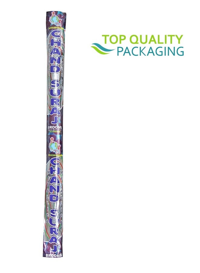 CHAND SURAJ® Stella Natural Grass Broom Stick for Home Cleaning with Stainless Steel Handle (Pack of 1) - Image 4
