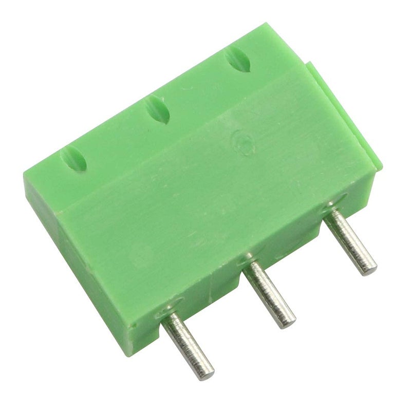 TECHDELIVERS 3 Pin 5mm Pitch Terminal Block PCB Connectors Ac 300V 10A, 3pin Screw Terminal Connector (100 Pcs) - Image 2