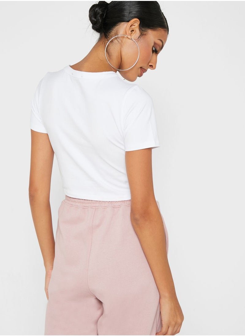 Missguided - Graphic Crop Top - Image 1