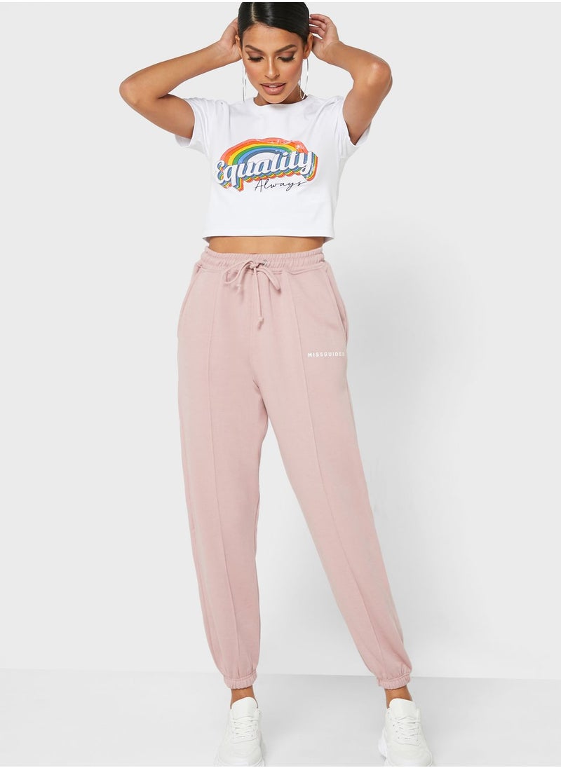 Missguided - Graphic Crop Top - Image 1