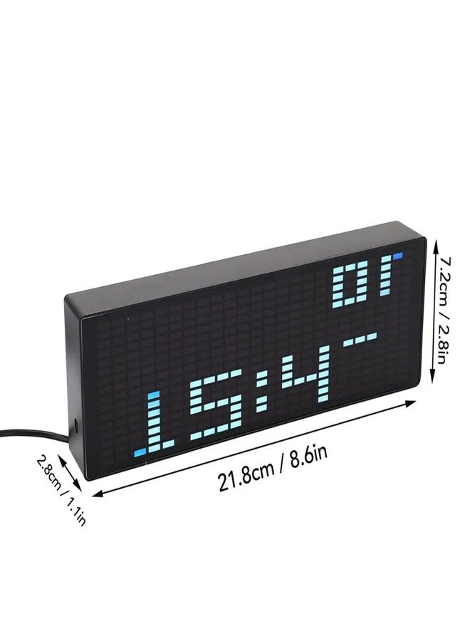 Drphiru RGB Audio Visualizer, Spectrum Analyzer for Sunlight Alarm Clock, 384 RGB Colorful, 1624 Segment Rhythm Light Level, Voice Sensor Clock Display, 20 Dynamic 7 Color Effect, Gifts for Music Lovers - Image 2