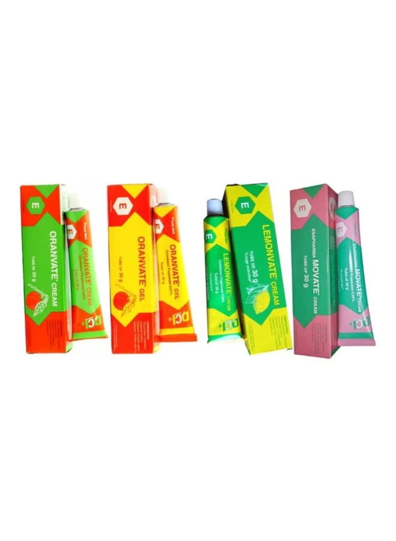 ESAPHARMA ESAPHARMA (lemonvate-oranvate-movate) 1Gel/ 3Cream Set - 4 x 30 grams  - Image 2