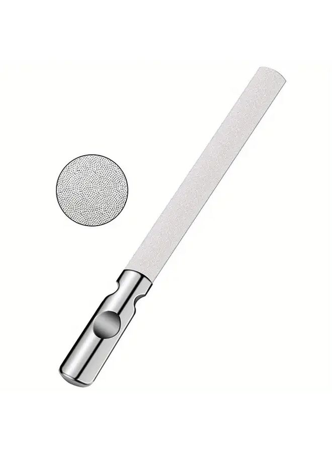 2 Pack Silvery Double Sided Stainless Steel Nail Files Heavy Duty Reusable For Men Women - Image 3