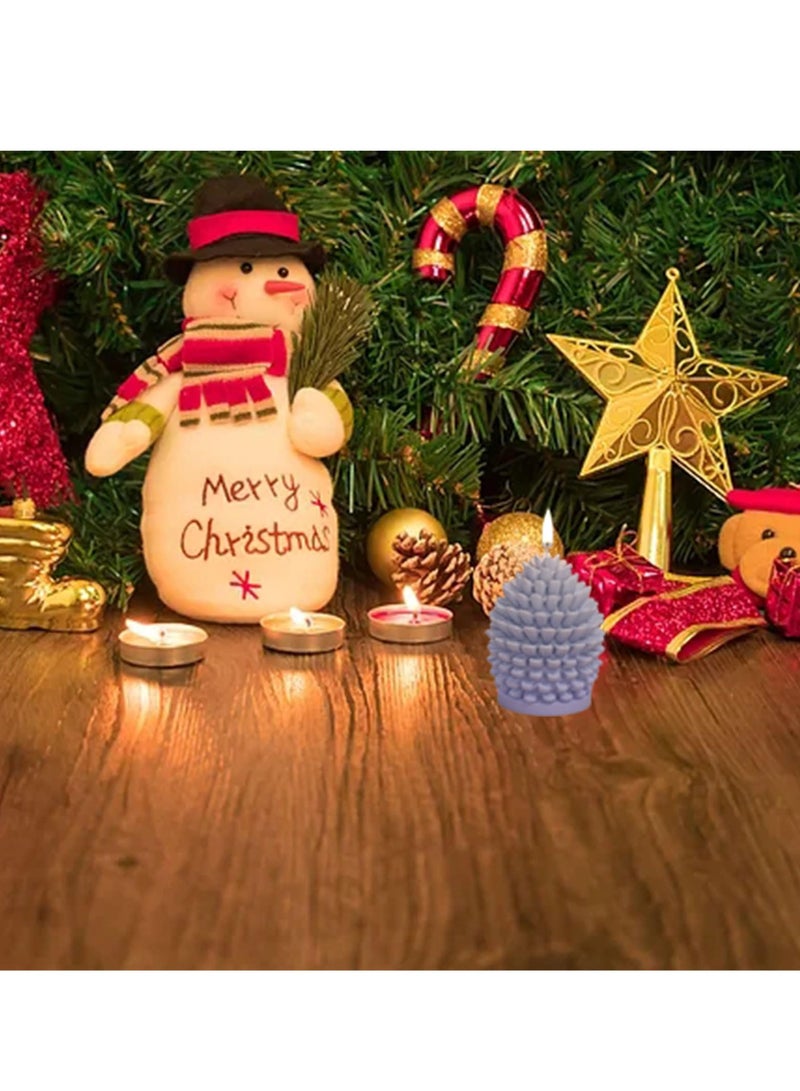 HOMESTAR 3D Christmas Tree Candle Mold Silicone Molds for Candle Making Xmas Pine Tree Silicone Soap Molds DIY Cake Decoration Bath Bomb Chocolate Jello Crayon - Image 5