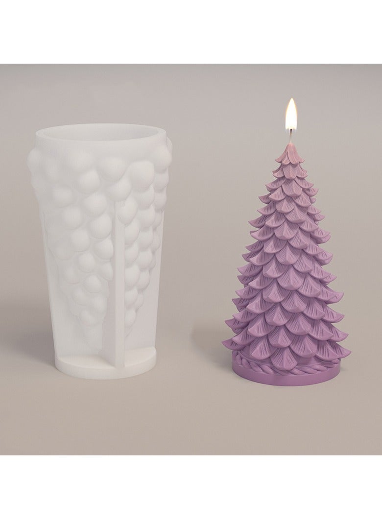 HOMESTAR 3D Christmas Tree Candle Mold Silicone Molds for Candle Making Xmas Pine Tree Silicone Soap Molds DIY Cake Decoration Bath Bomb Chocolate Jello Crayon - Image 1