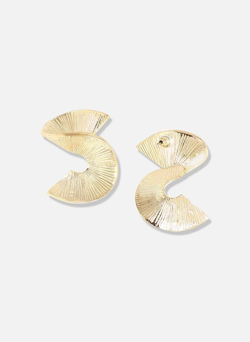 سوهي مطلية بالذهب مصمم عارضة انخفاض القرط