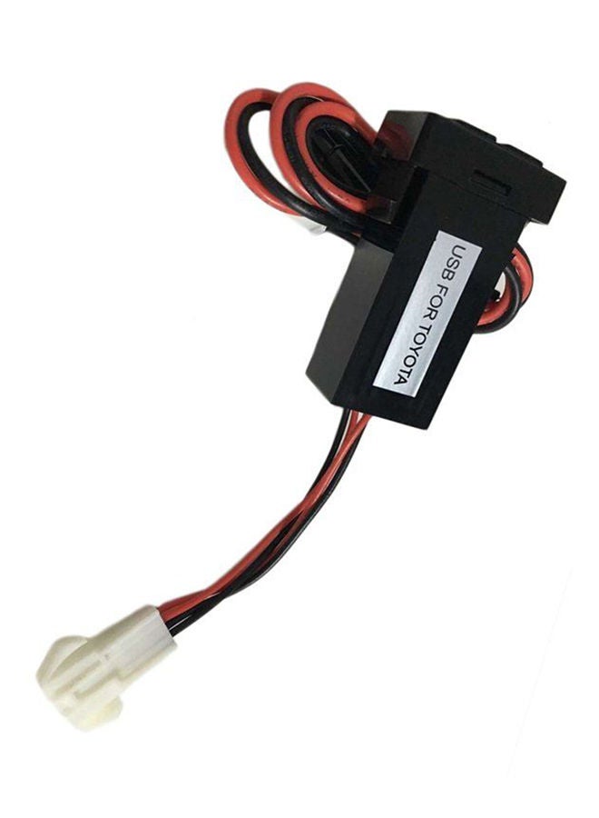 NIBEMINENT Universal Double USB Car Mobile Charger Black - Image 1