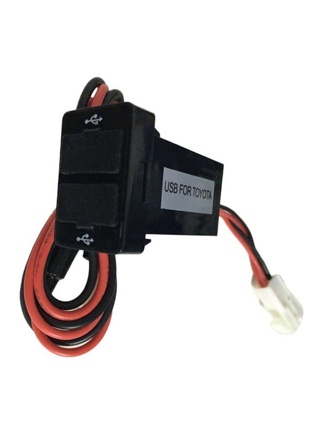 NIBEMINENT Universal Double USB Car Mobile Charger Black - Image 2