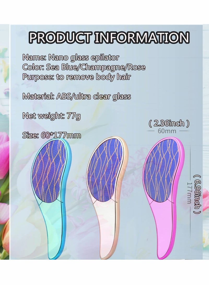 Bleame Crystal Hair Eraser, Magic Wing Hair Removal Tool for Gentle Exfoliation, Painless Hair Removal for All - Image 4