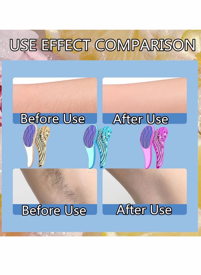 Bleame Crystal Hair Eraser, Magic Wing Hair Removal Tool for Gentle Exfoliation, Painless Hair Removal for All - Image 5