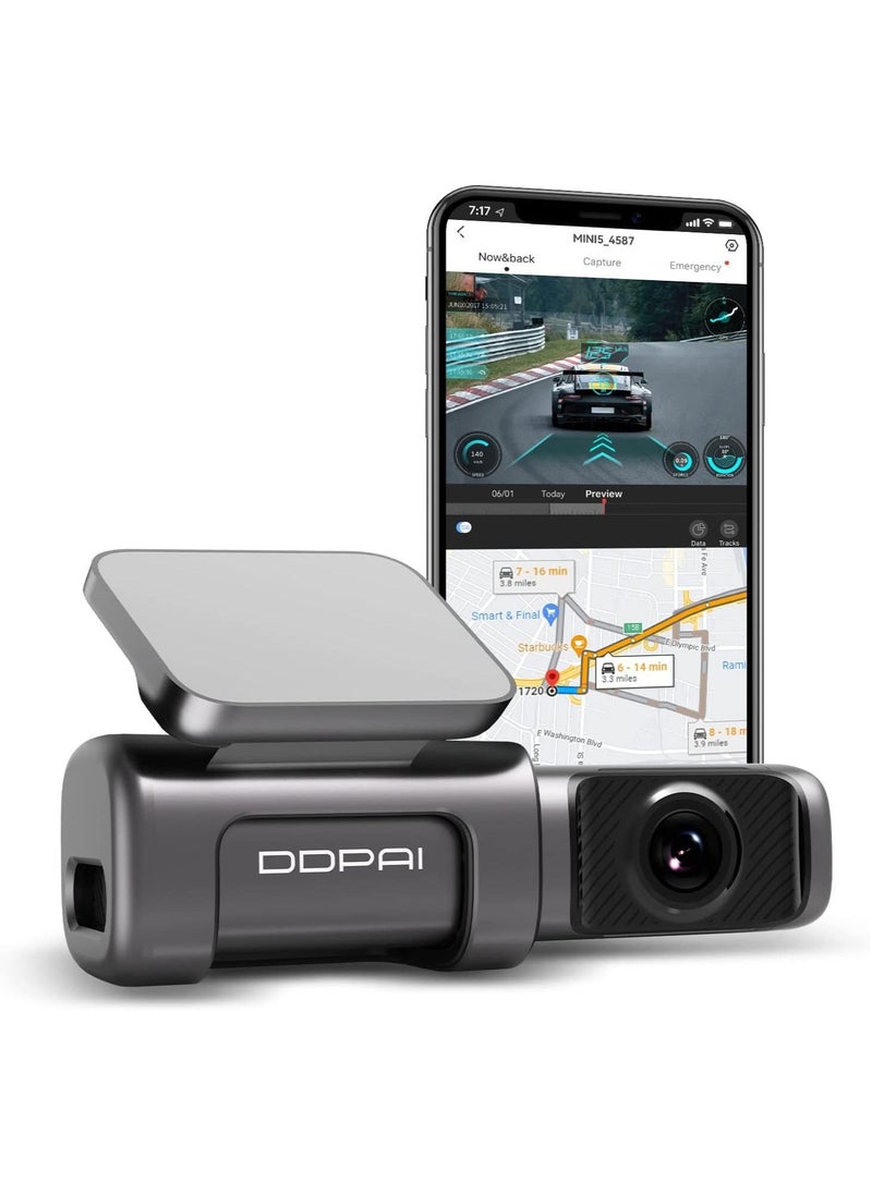 ddpai - DDPAI 4K Dash Cam with 5G WiFi & GPS – 64GB Internal Storage, Sony IMX 415 Sensor, Stunning Night Vision, G-Sensor, and AR Technology for Ultimate Road Safety - Image 1