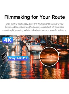 ddpai DDPAI 4K Dash Cam with 5G WiFi & GPS – 64GB Internal Storage, Sony IMX 415 Sensor, Stunning Night Vision, G-Sensor, and AR Technology for Ultimate Road Safety  - Image 2