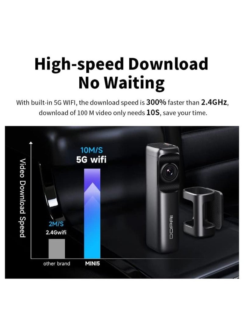 ddpai - DDPAI 4K Dash Cam with 5G WiFi & GPS – 64GB Internal Storage, Sony IMX 415 Sensor, Stunning Night Vision, G-Sensor, and AR Technology for Ultimate Road Safety - Image 1