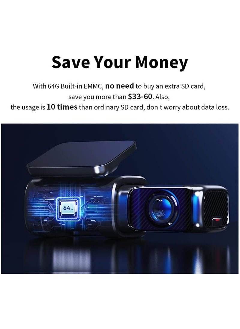 ddpai - DDPAI 4K Dash Cam with 5G WiFi & GPS – 64GB Internal Storage, Sony IMX 415 Sensor, Stunning Night Vision, G-Sensor, and AR Technology for Ultimate Road Safety - Image 1