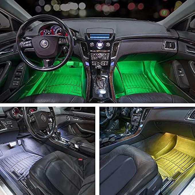 LEDGlow 4Pc MultiColor Led Car Interior Underdash Lighting - Image 4