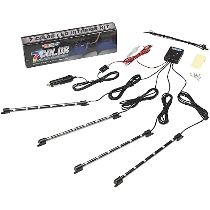 LEDGlow 4Pc MultiColor Led Car Interior Underdash Lighting - Image 5