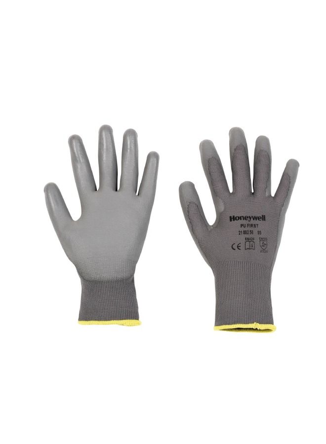 Honeywell Honeywell 2100250-09 First Palm-Side Coated Grey Safety Gloves for work , Size 9  - Image 1