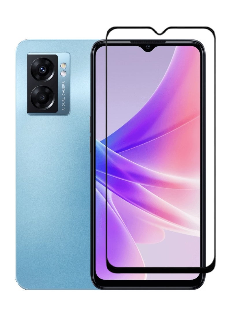 AINA Tempered Glass Screen Protector 5D Designed For Oppo A77 Full Glue Edge to Edge Full Screen Coverage And Bubble Free - Image 1