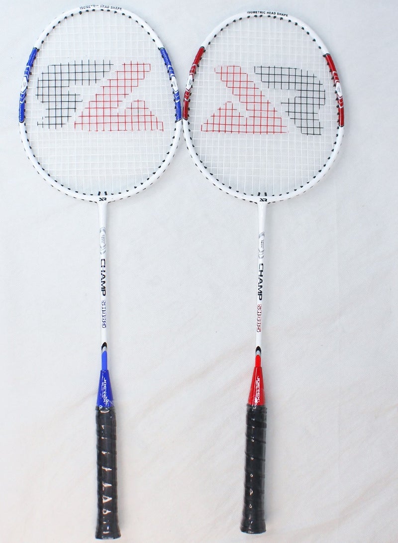 Joerex Badminton Game Set for 2 Players, 2 Badminton Racquet, 3 Shuttlecocks, 1 Carry Bag -  International Standard Size, Premium Quality Badminton For Professionals and Beginners, Play With Friends, Family - Image 5