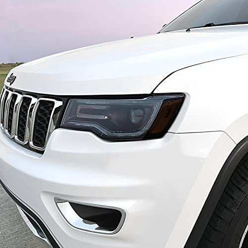 SlickMod PreCut Vinyl Smoke Tint for 2014-2021 Jeep Grand Cherokee Headlight (3. Headlight Sidemarker, 20% Dark Smoke) - Image 3