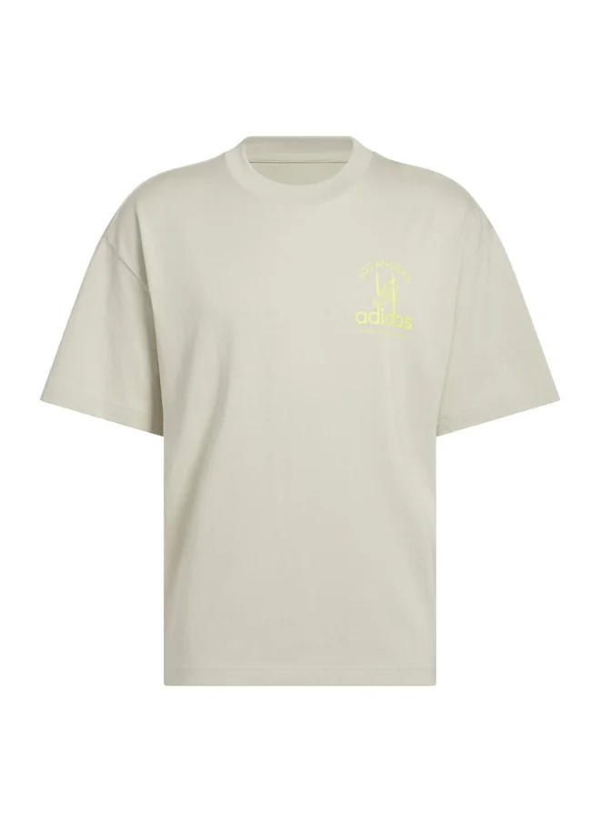 اديداس adidas ADI SD JABBAR Beige Originals Unisex T-SHIRTS