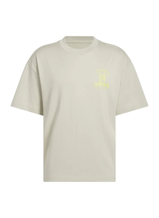 اديداس adidas ADI SD JABBAR Beige Originals Unisex T-SHIRTS