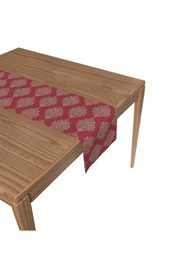 ART MOOD Damask Red Runner  - Image 2