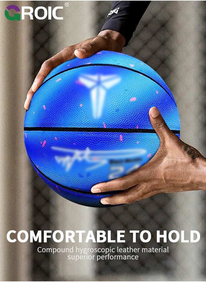 GROIC Kobe No.24 Basketball 29.5" Standard Offical Size 7 Indoor Outdoor Basketball Pu Leather Game Basketball,Game Training Universal Basketball,Outdoor Sports Goods  - Image 5