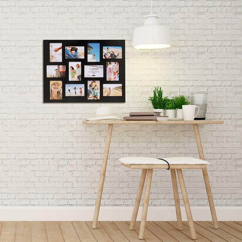Malden International Designs Black 12 Opening Collage Photo Frame - Image 3