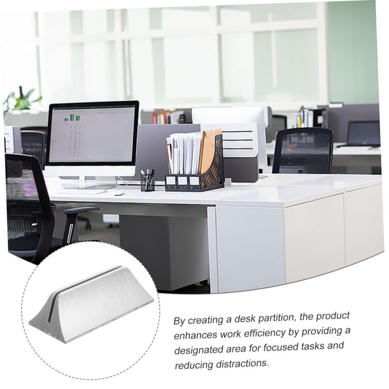 Black Desk Divider Clamp 2 Pack Plastic Partition Office Baffle Support Easy Install - Image 5