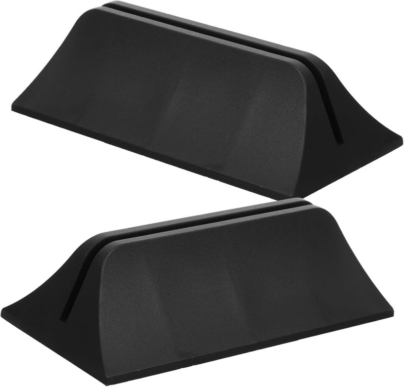 Black Desk Divider Clamp 2 Pack Plastic Partition Office Baffle Support Easy Install - Image 1