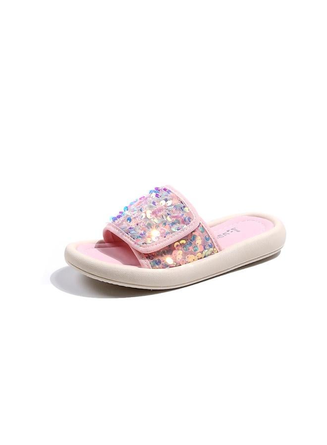 SHAKA Girls Open Toe Slippers Girls Sequin Slippers Summer New Kids Outdoor Sandals Fashion Princess - Image 5