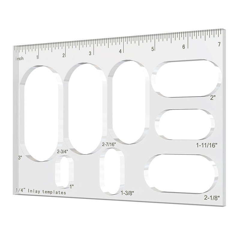 Elliptic Inlay Router Jig Template Tool Oval Key Inlay Decorative Templates for Woodworking Router