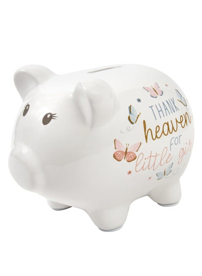 Baby Essentials Large Ceramic Piggy Bank for Boys and Girls, Kids Money and Coin Bank, Perfect Baby Nursery Décor, Gift and Newborn Keepsake - Image 1