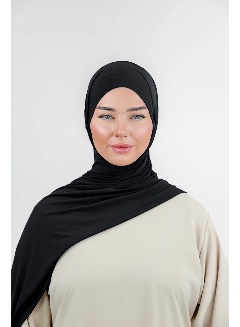 اوفيليا حجاب أوفيليا فيلا جيرسي للنساء (٦ قطع في العبوة) - ألوان متنوعة - طقم حجاب يومي ناعم، مطاطي، يسمح بمرور الهواء، مانع للانزلاق