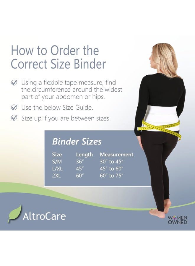 altrocare 3 Panel, 9" high Postpartum Abdominal Binder, Stretches to fit 30" to 45" - Image 5
